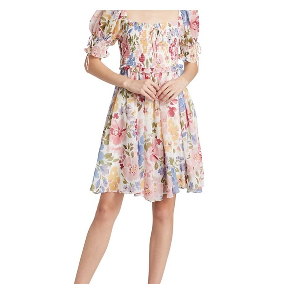 **S O L D **. En Saison Constantia Floral Smocked Dress - Size Medium - Picture 2 of 6